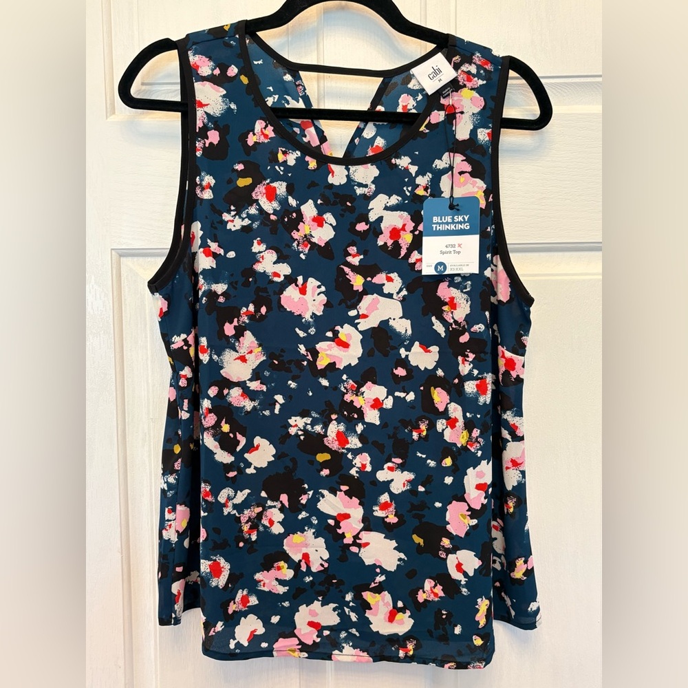 NWT Cabi Style #4632 Spirit Top Blouse Sleeveless Tank Top Size M